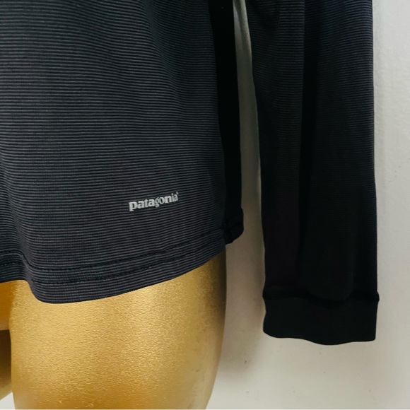 Patagonia Black Long Sleeve Half Zip Activewear Top Women’s M Outdoor Gym - Picture 4 of 6